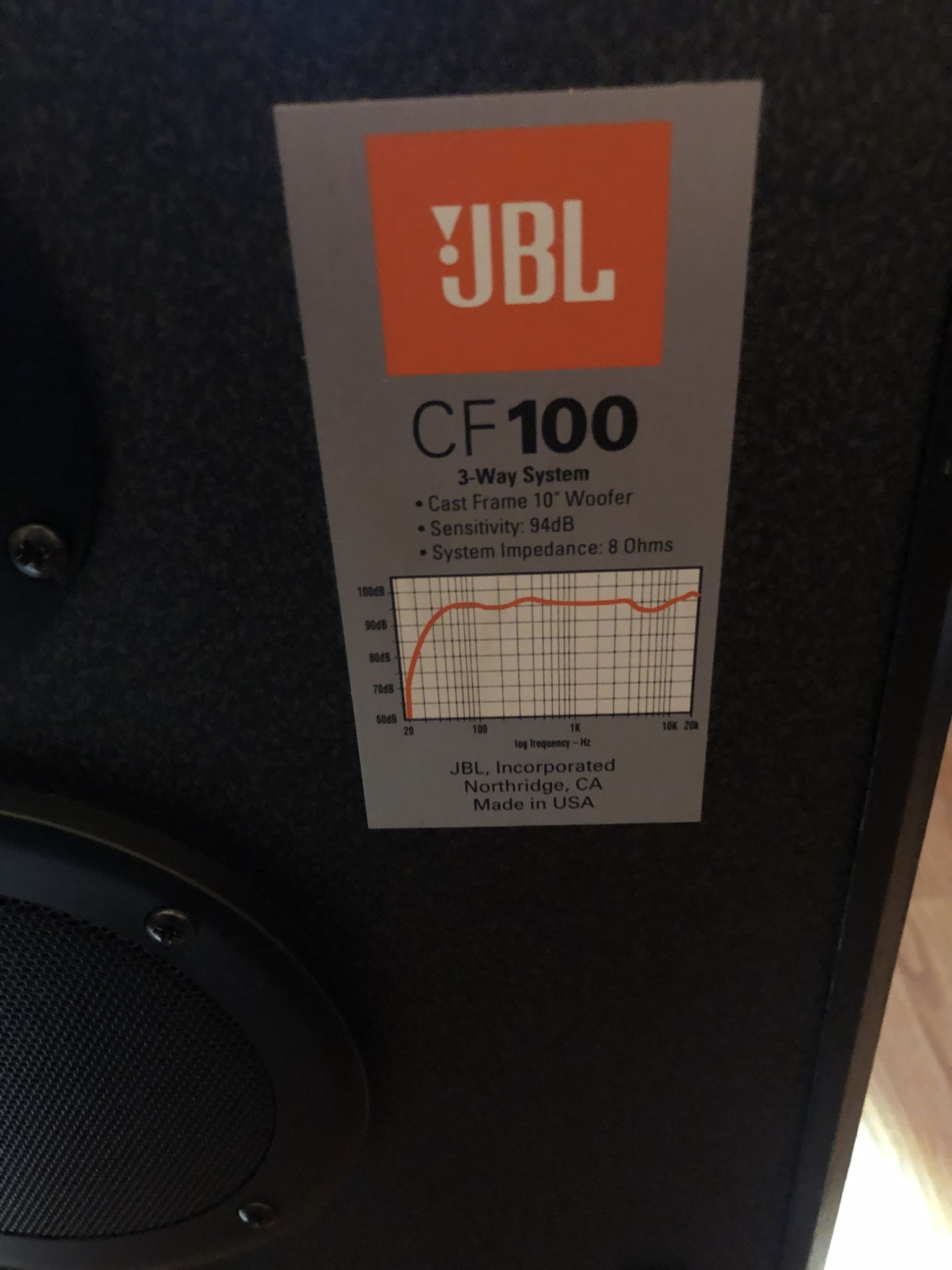 JBL CF-100 For Sale | Audiogon