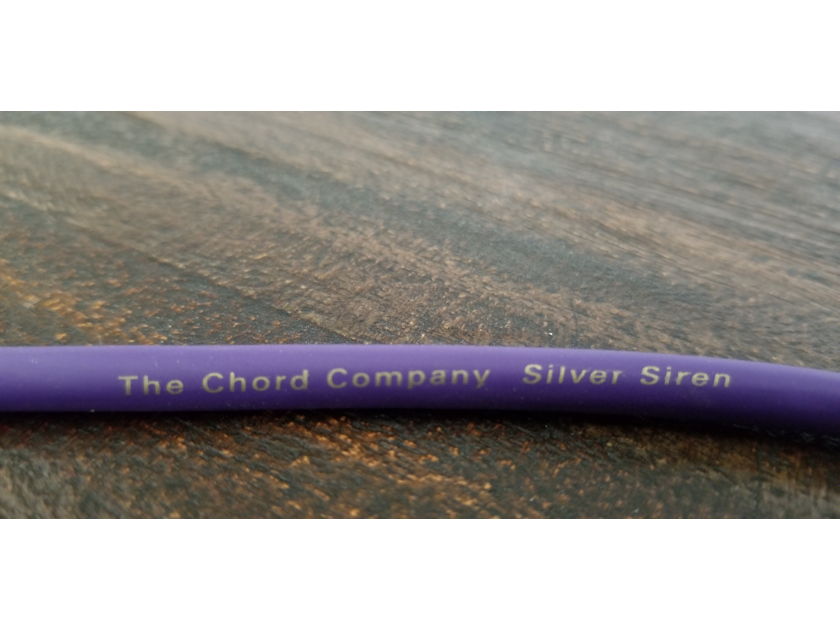 The Chord Company Silver Siren RCA Interconnects - 1M Pair
