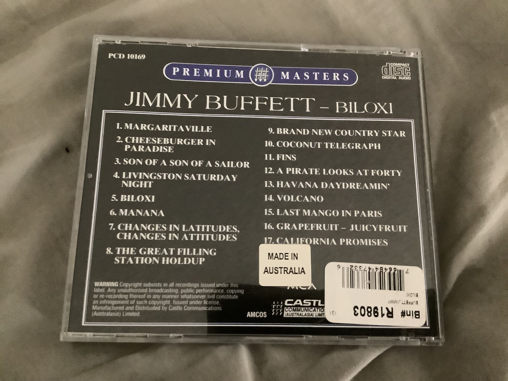 Jimmy Buffett Australia CD Biloxi