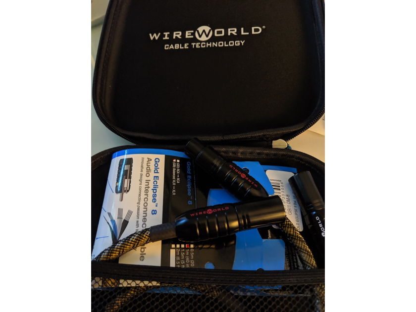 Wireworld Gold Eclipse 8 XLR Interconnects Pair 1M