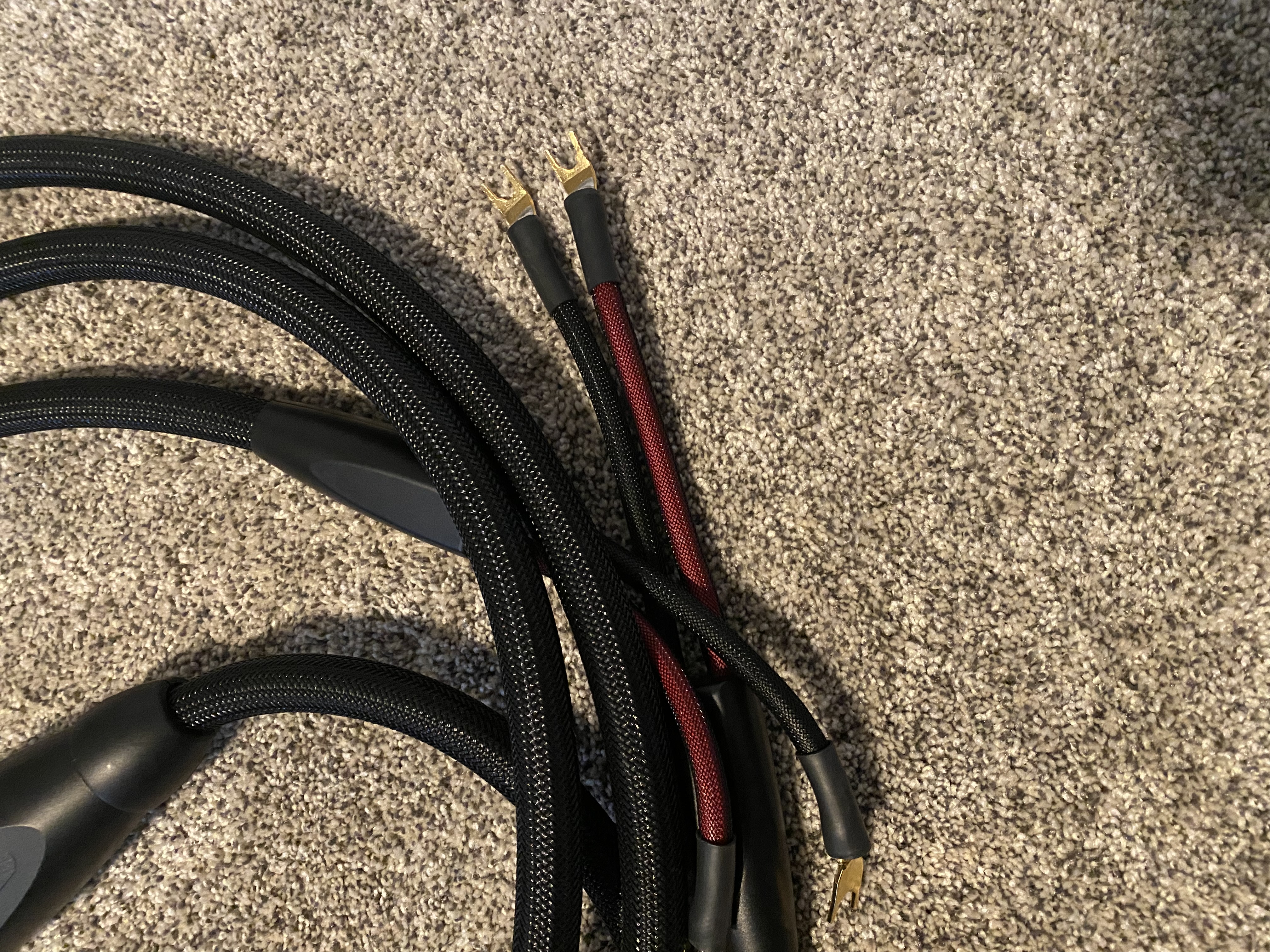 Used transparent speaker cable for Sale