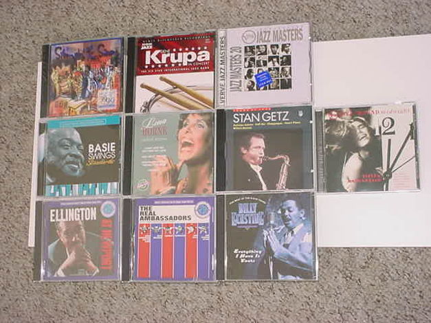 Jazz cd lot of 10 misc cd's - Horne Krupa Ellington Eck...