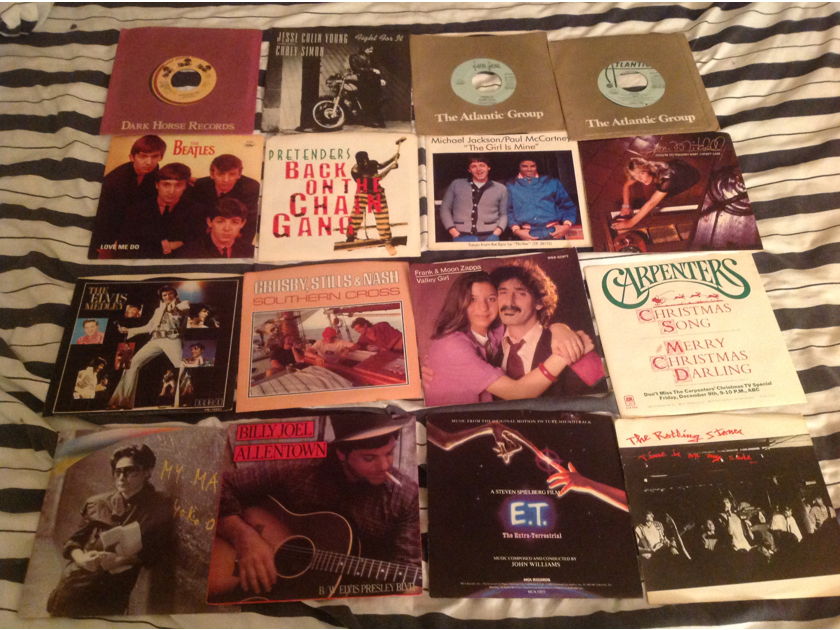 Various Lot Of 16 Singles Promos Some With Picture Sleeves  Various