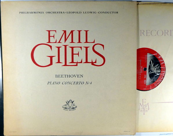 EMIL GILELS BEETHOVEN PIANO CONCERTO NO. 4 - ANGEL 35511