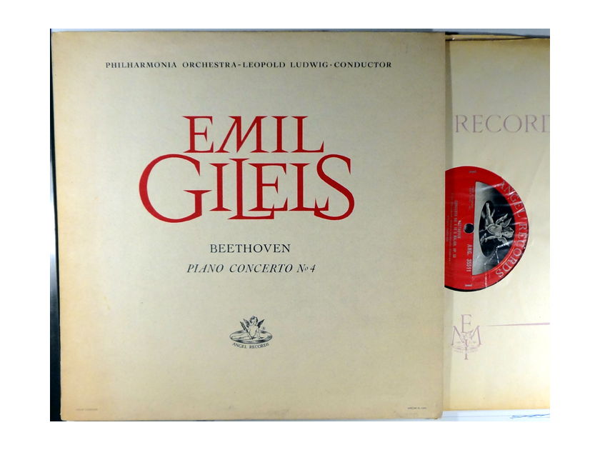 EMIL GILELS BEETHOVEN PIANO CONCERTO NO. 4 - ANGEL 35511