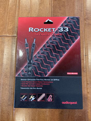 AudioQuest Rocket 33 Speaker Cable - 6ft Pair, Spade, N...