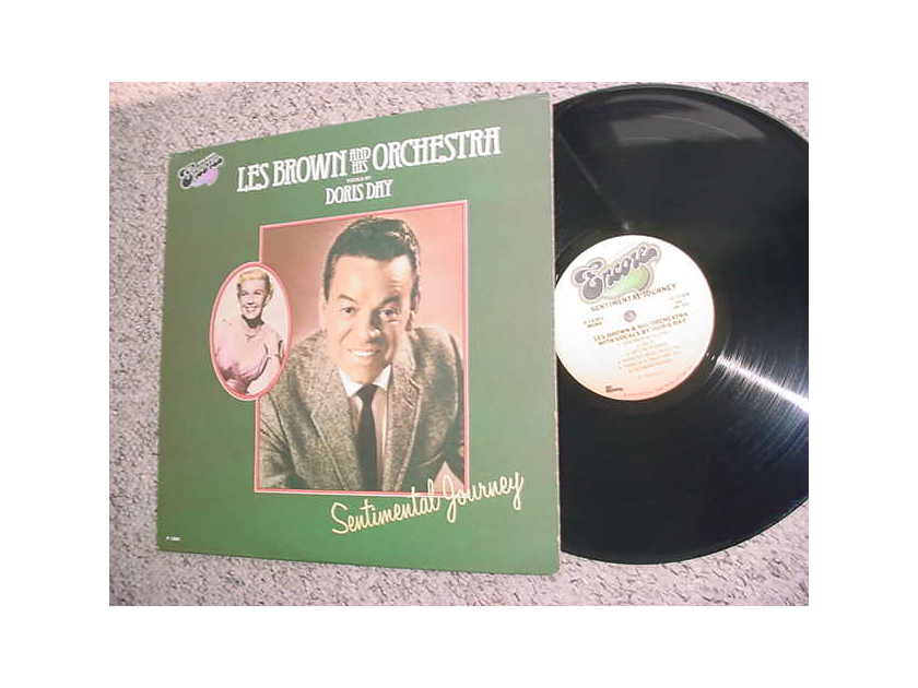jazz Les Brown and his orchestra - vocals by Doris Day lp record  big band jazz 1979 ENCORE P 14361