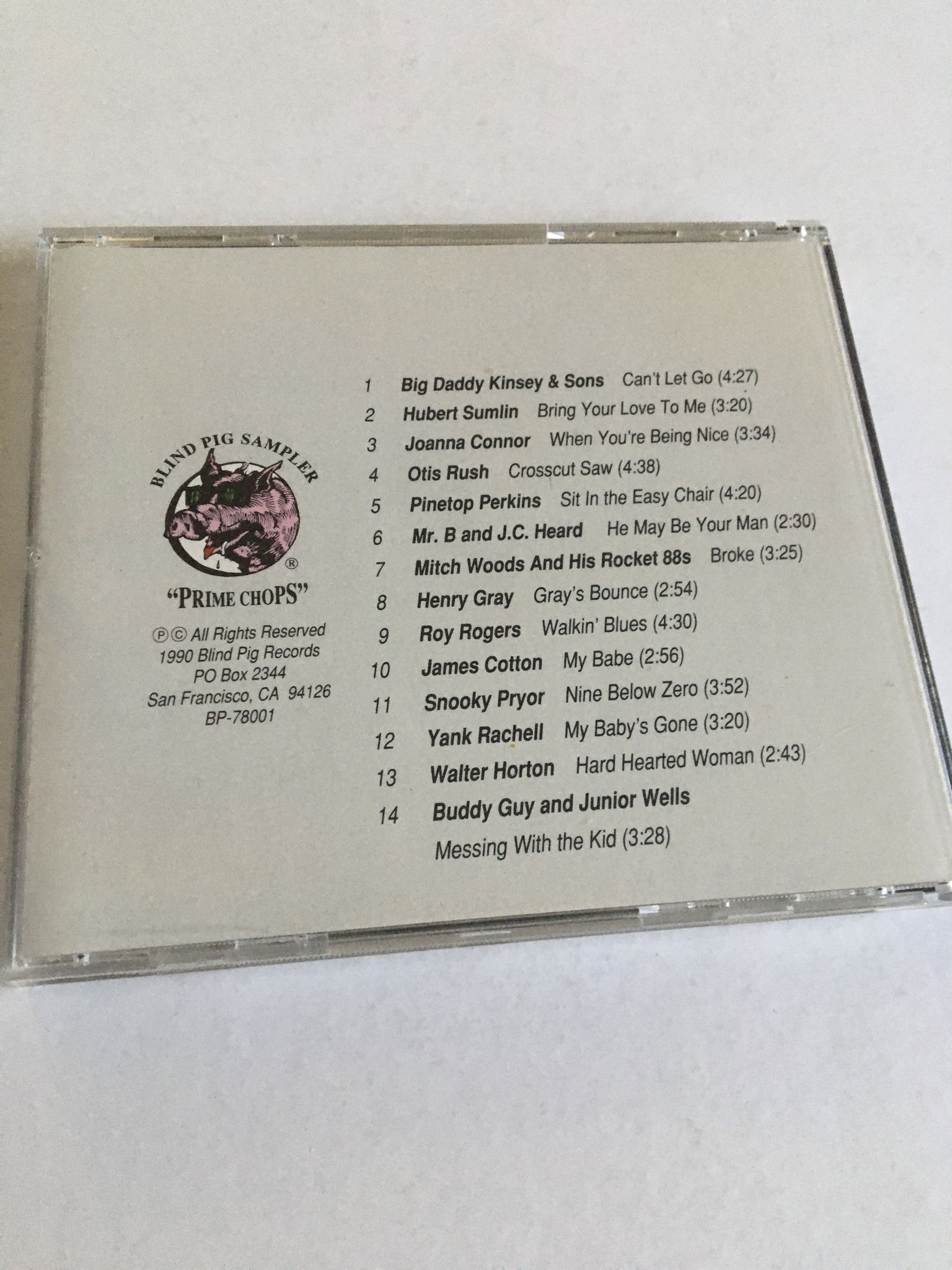 Blind Pig Sampler  Prime Chops sealed cd 1990 2