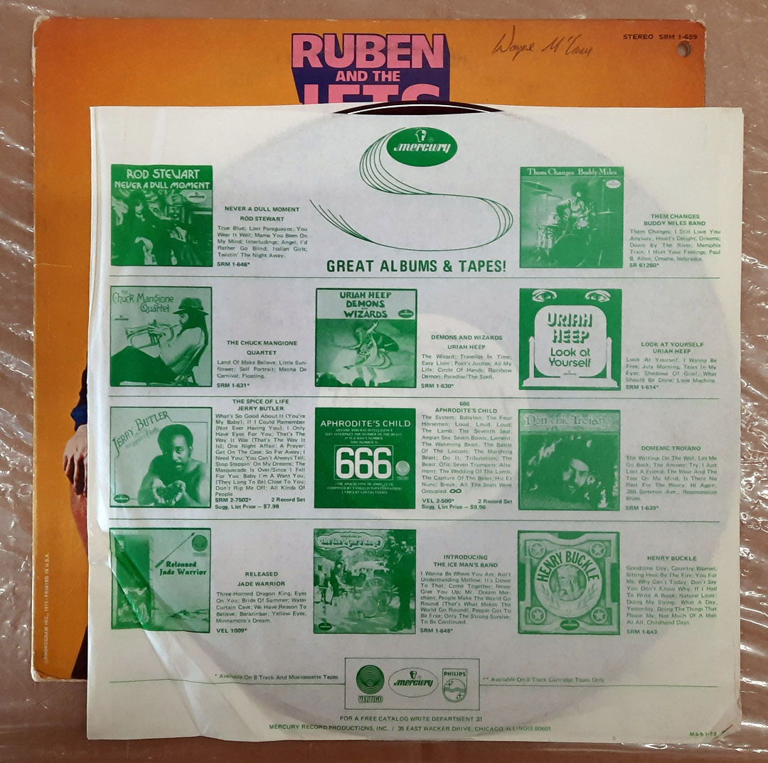 Frank Zappa / Ruben And The Jets ‎– For Real 1973 EX+ V... 4