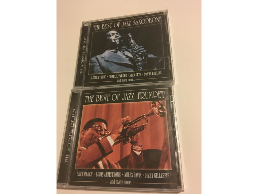 Sounds of jazz best of jazz Trumpet and Saxophone  2 cds sealed new