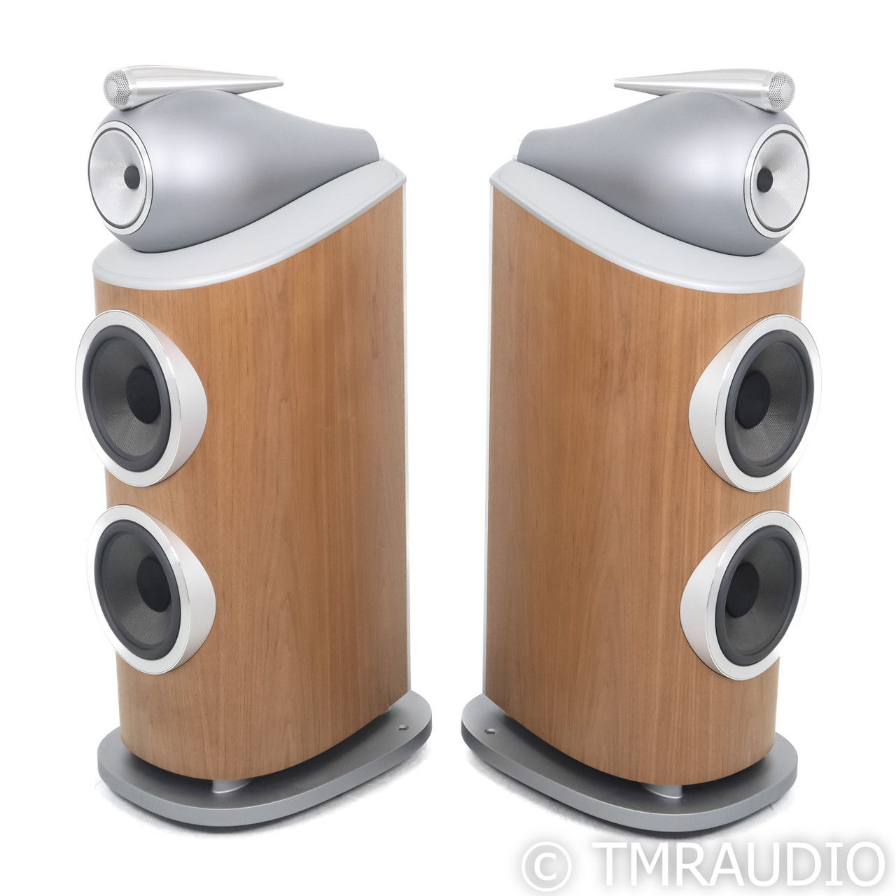 B&W 801 D4 Floorstanding Speakers; Walnut Pair (62754) 4