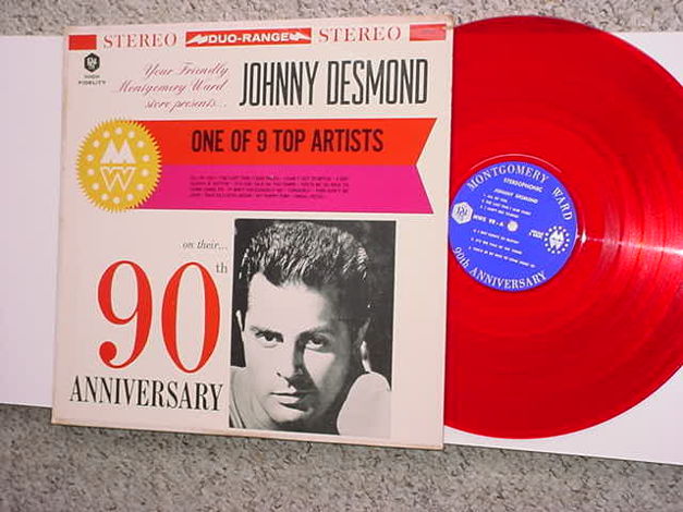 Johnny Desmond lp record on red vinyl Montgomery Ward 9...