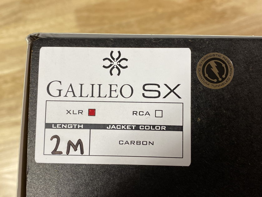 Synergistic Research Galileo SX XLR Interconnects 2 meter - trade-in in excellent condition