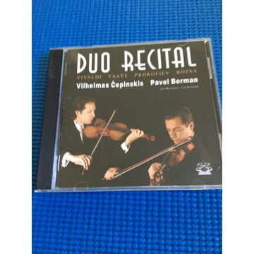 Duo Recital Vivaldi Ysaye Prokofiev Rozsa cd Vilhelmas ...