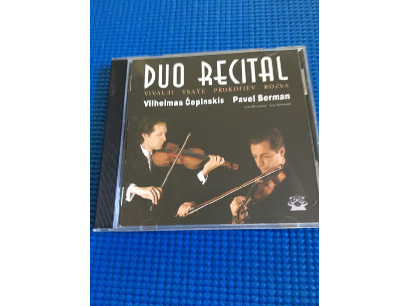 Duo Recital Vivaldi Ysaye Prokofiev Rozsa cd Vilhelmas Cepinskis Pavel Berman 2003