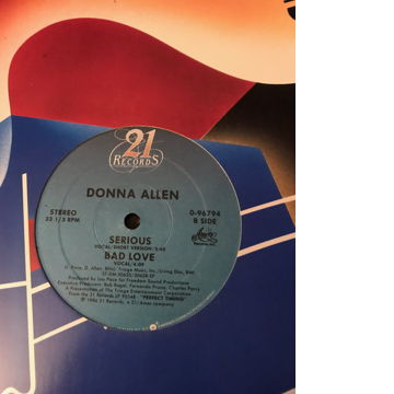 Vintage Album Donna Allen 12 Inch Single Serious Bad Lo...