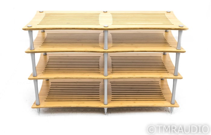 Quadraspire SV2T 4 Shelf Component Rack; 28in; Bamboo /...