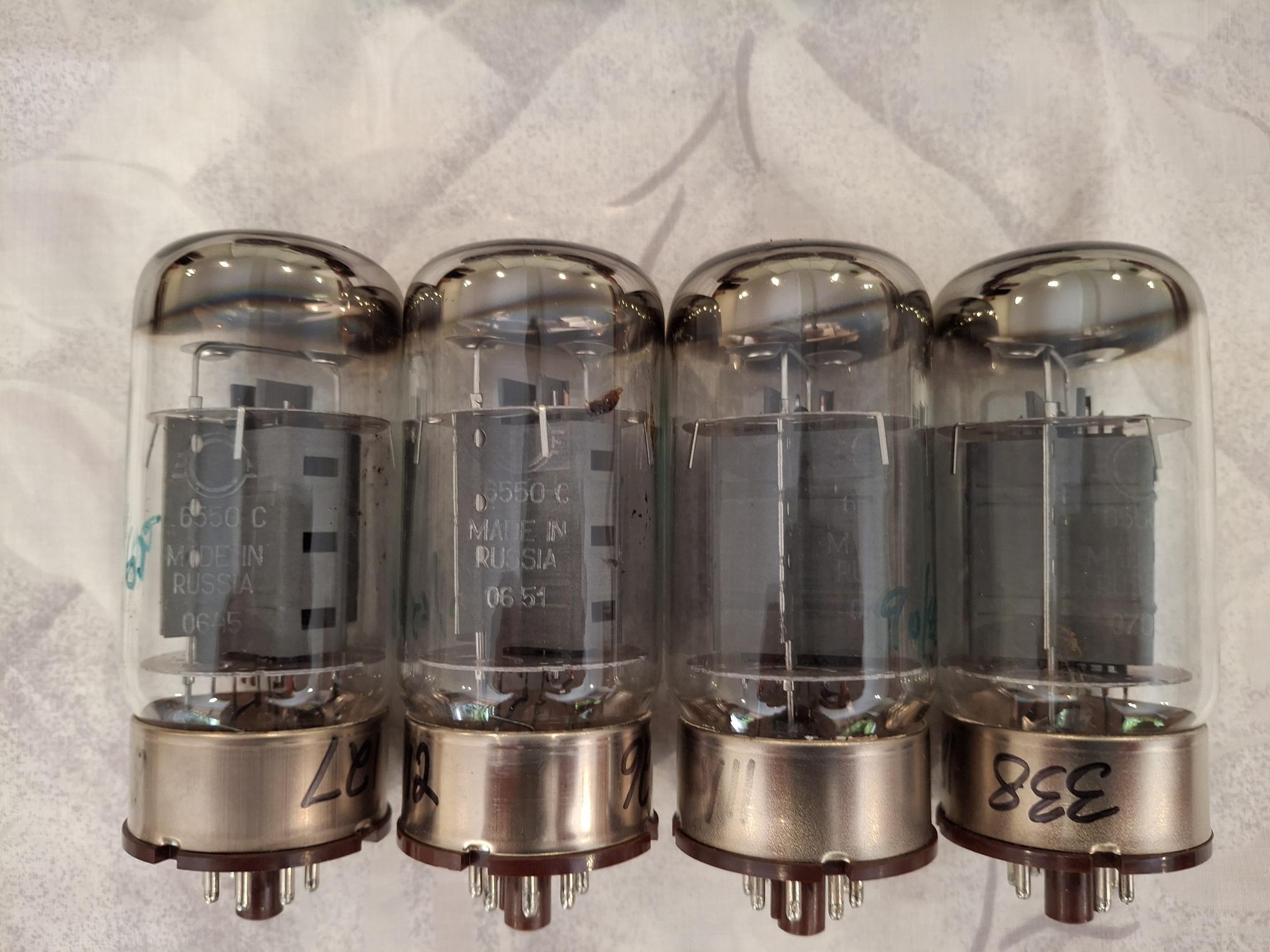 Svetlana Tubes 6550C Winged C - TWO QUADS AVAILABLE 5