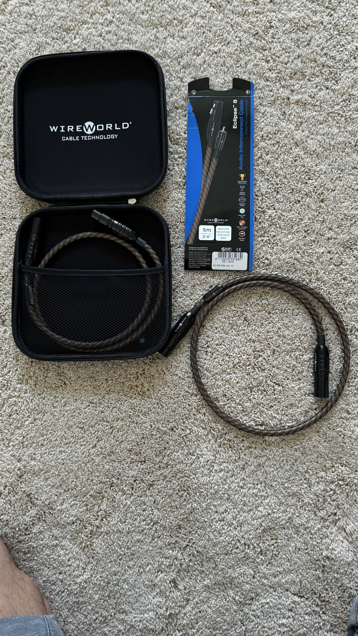 Wireworld Eclipse 8 XLR Interconnect 1.0m 5