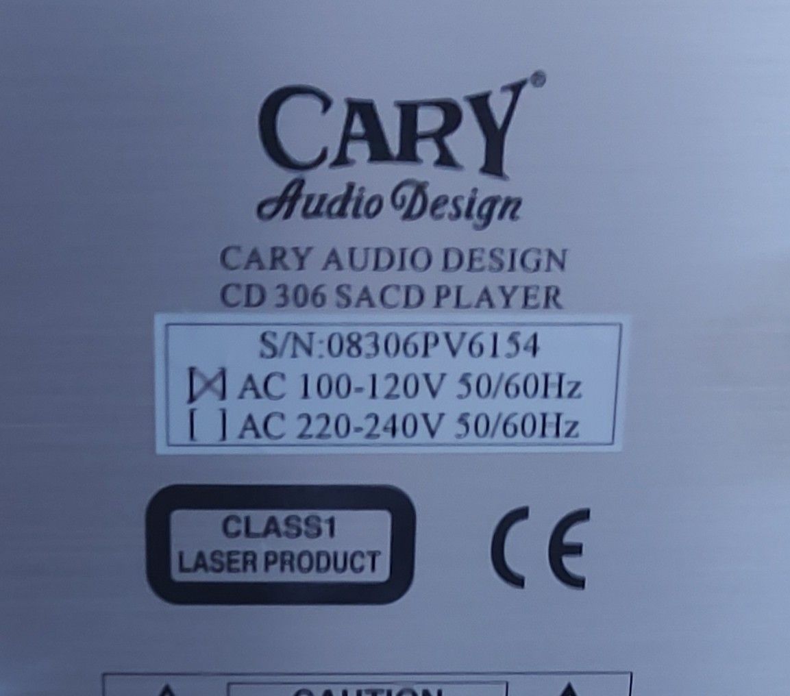 Cary Audio  Cary Audio 306 SACD Professional Version 7