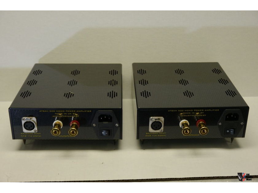 ACOUSTIC IMAGERY ATSAH NC500 Monoblock Amplifiers with Audio Magic Super Fuses