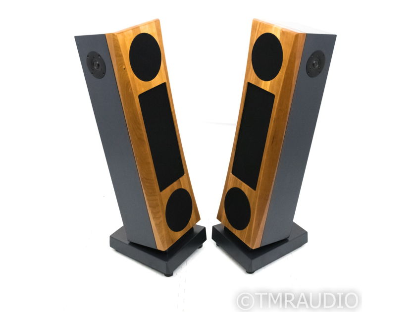 JansZen Audio Valentina A8 Active Floorstanding Speakers; Cherry Pair; Upgraded (23578)