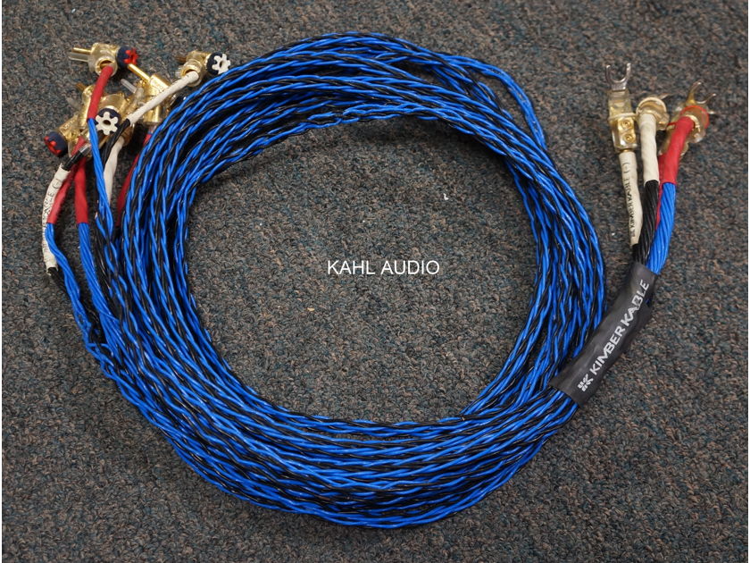Kimber Kable 4TC/8TC speaker cables. 2m bi-wired pair w/WBT plugs. Positive reviews everywhere! $1,250 MSRP.