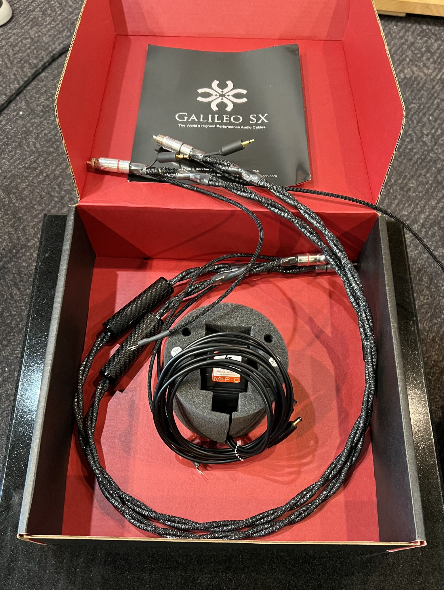 Synergistic Research Galileo SX 1.25m RCA Phono, Spade ...