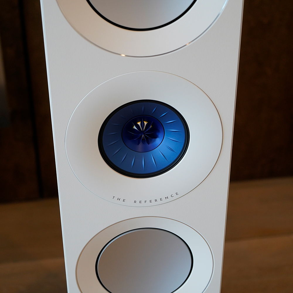 KEF Reference 3 Meta Floorstanding Speaker, White/Blue,... 7