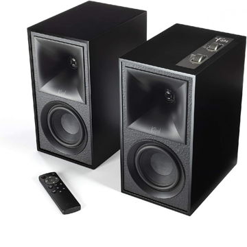 Klipsch The Fives Powered Bookshelf Speakers (Matte Bla...
