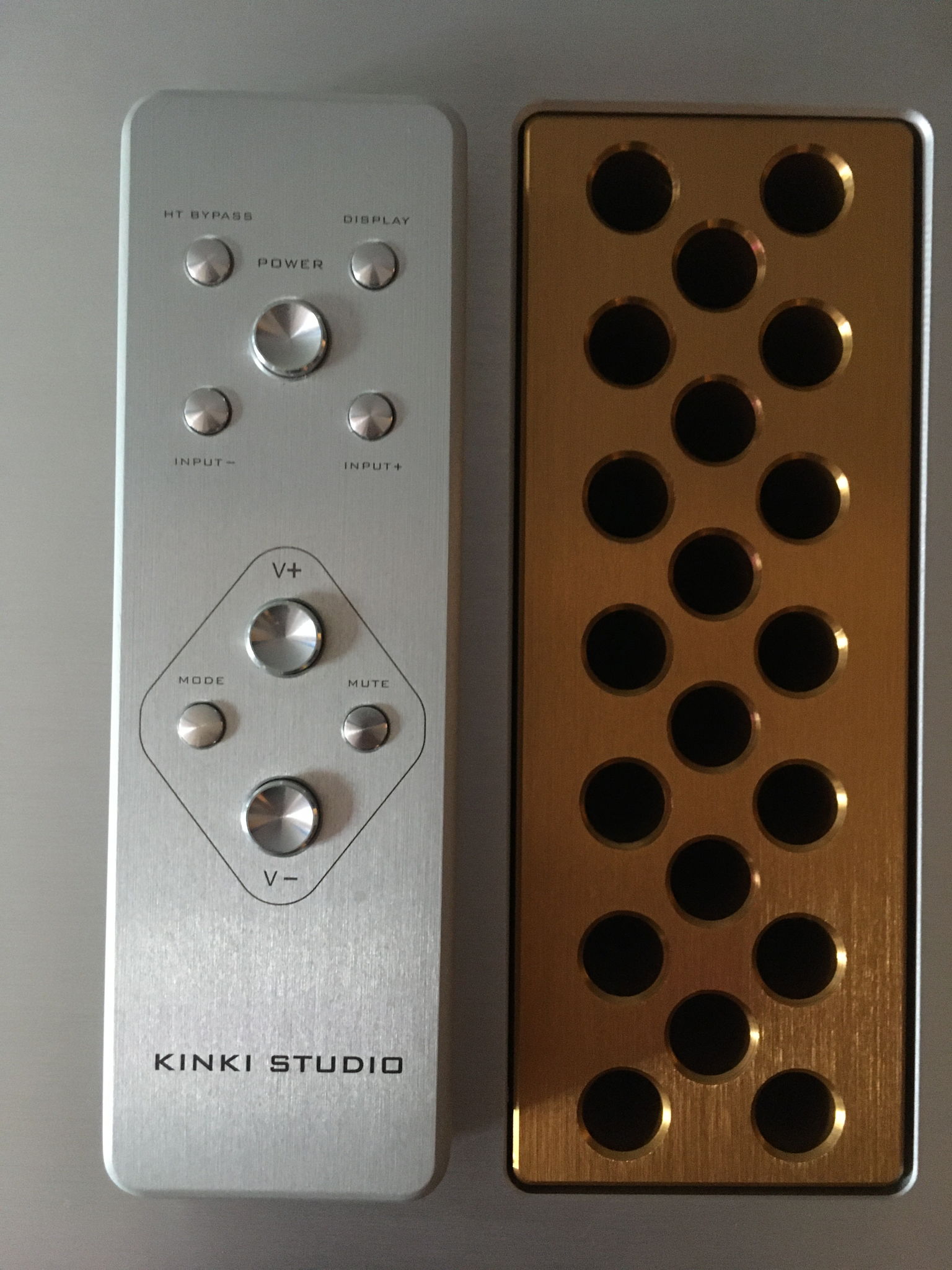 Kinki Remote next to Kinki heatsink