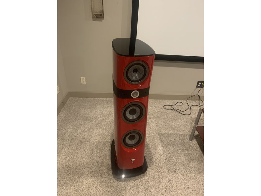 Focal Sopra 2 w/ CENTER in GORGEOUS RED with extras!