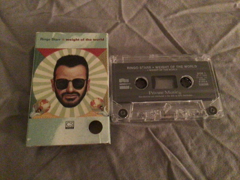 Ringo Starr Pre Recorded Cassette Private Music Chrome Tape  Weight Of The World/After All These Years