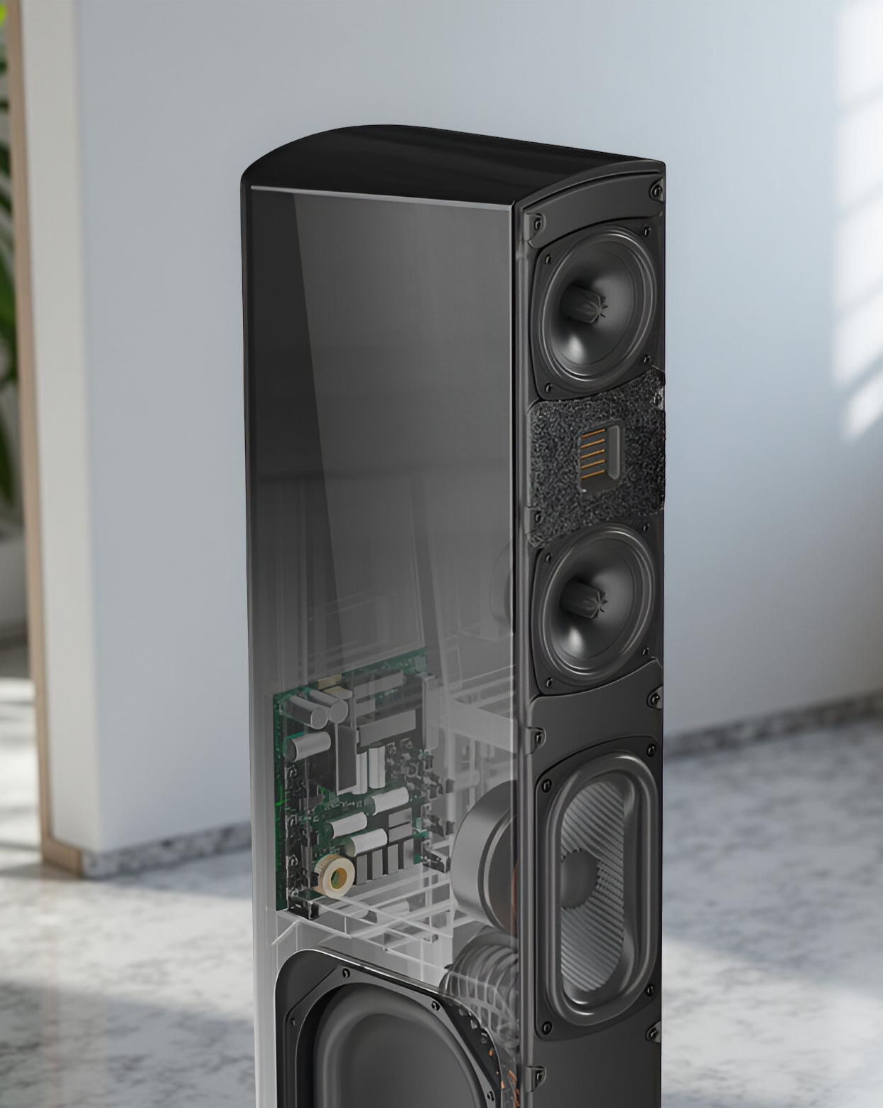 GoldenEar T66 Full-Range Tower Speaker with Built-In Su... 10