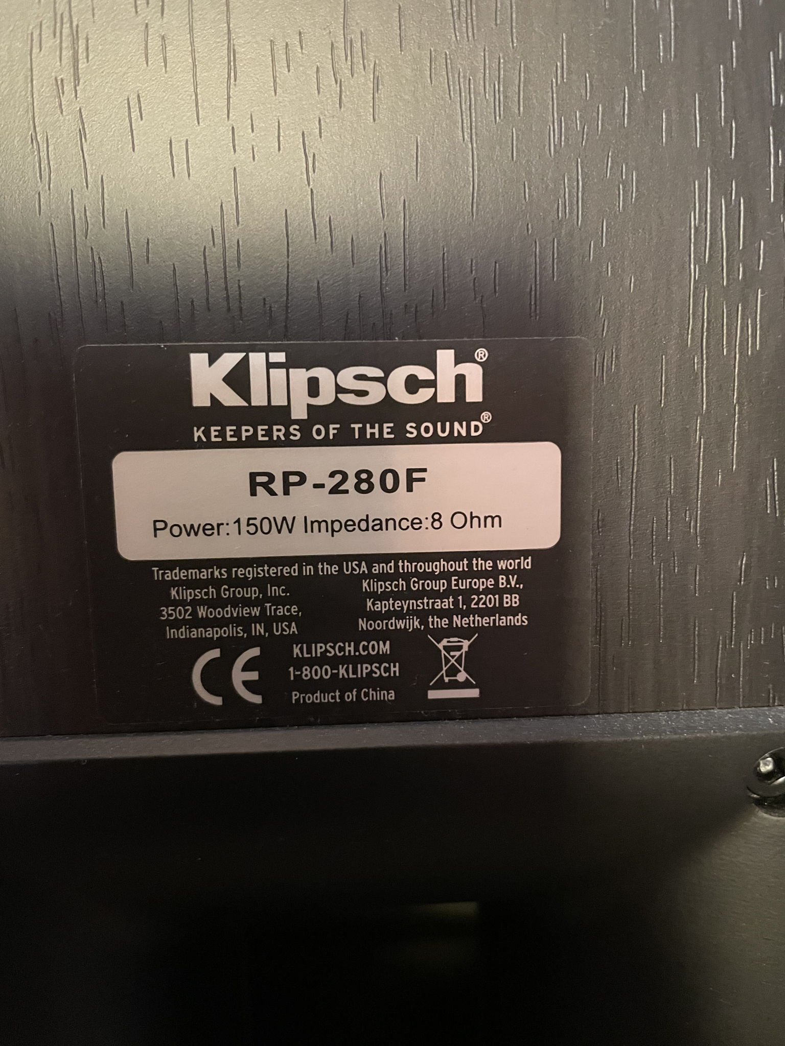 Klipsch RP-280F 6