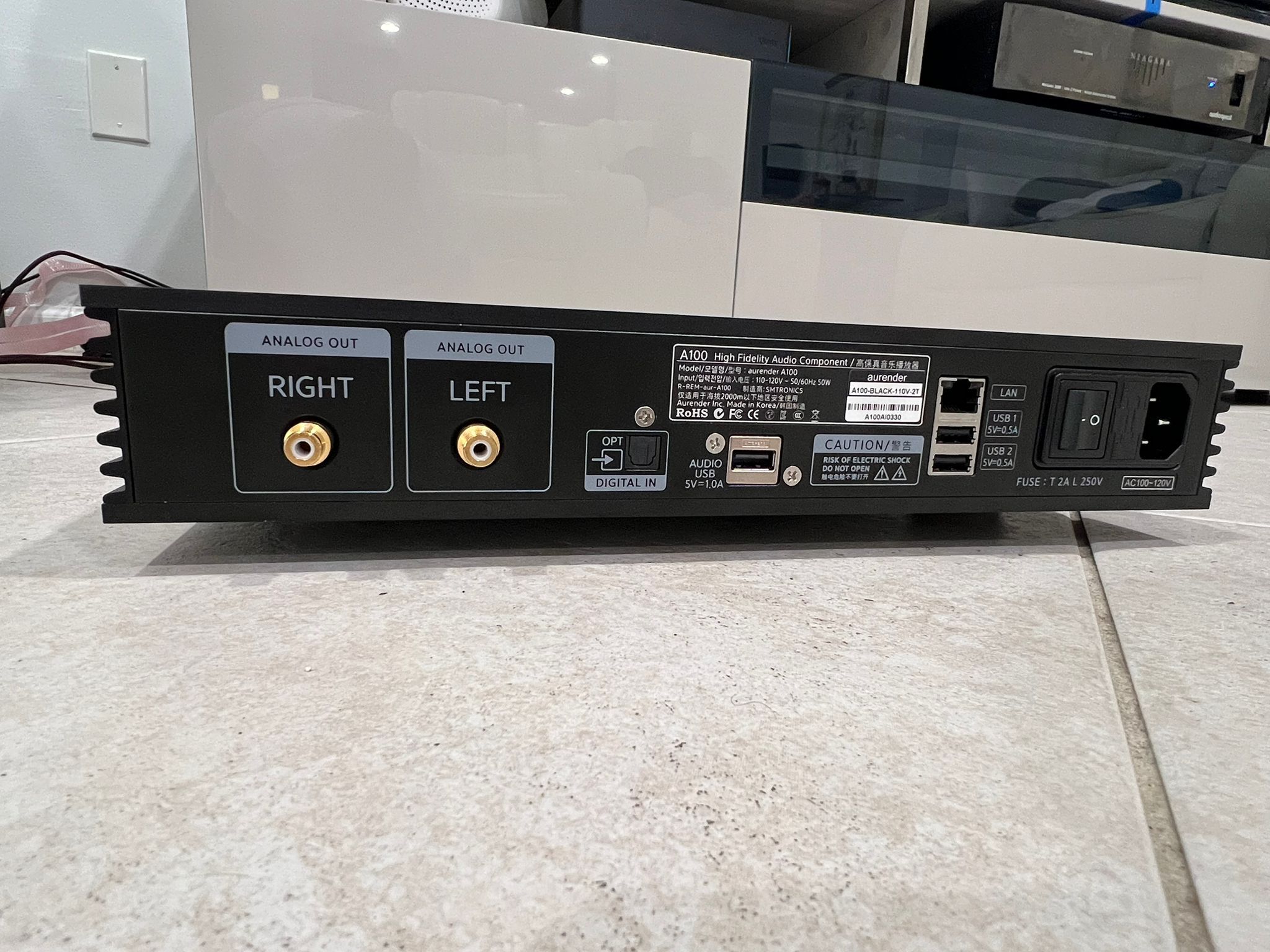 Aurender A100 2TB Analog Output Network Player with MQA... 8