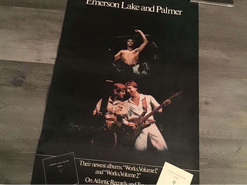 Emerson Lake And Palmer Works Vol 1 & 2 Promo Poster