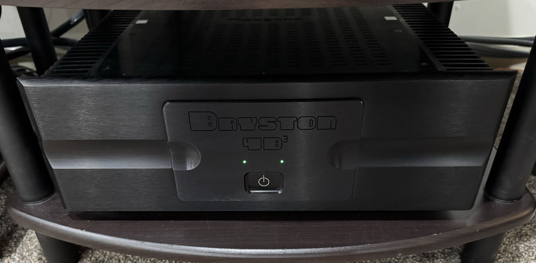 Bryston 4B3 Cubed Power Amplifier in Black. Free Shipping