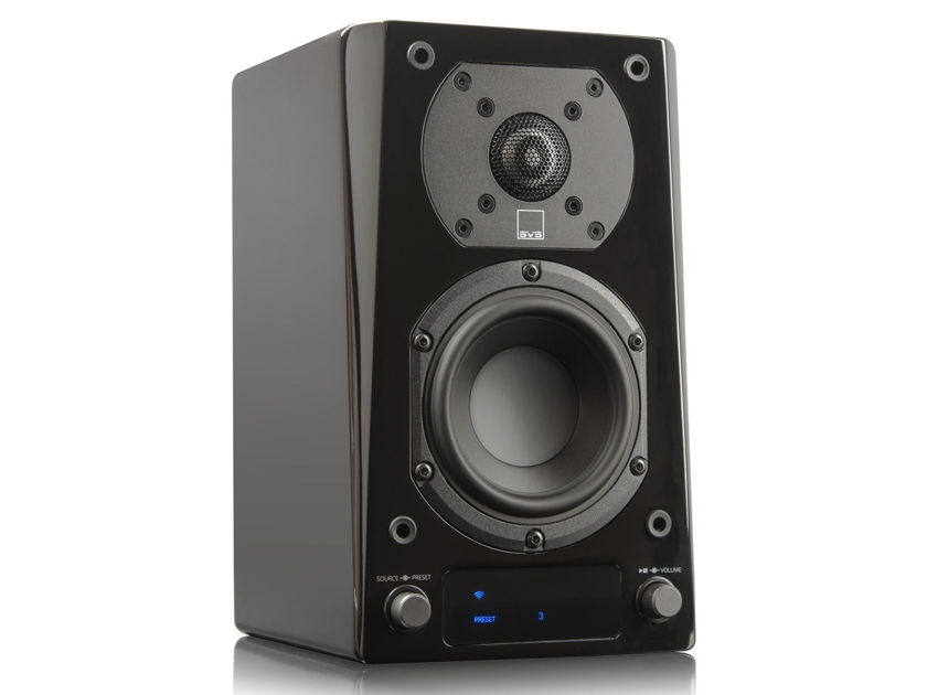 SVS Prime Wireless Speaker; Piano Gloss Black; Single Powered Speaker (New) (24728)