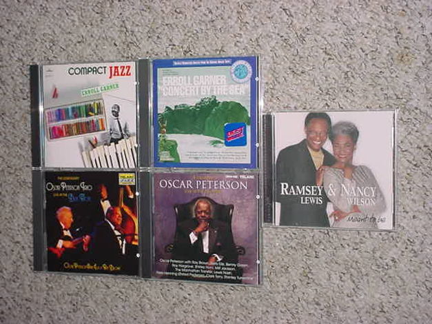 jazz CD lot of 5 cd's - Oscar Peterson Erroll Garner & ...