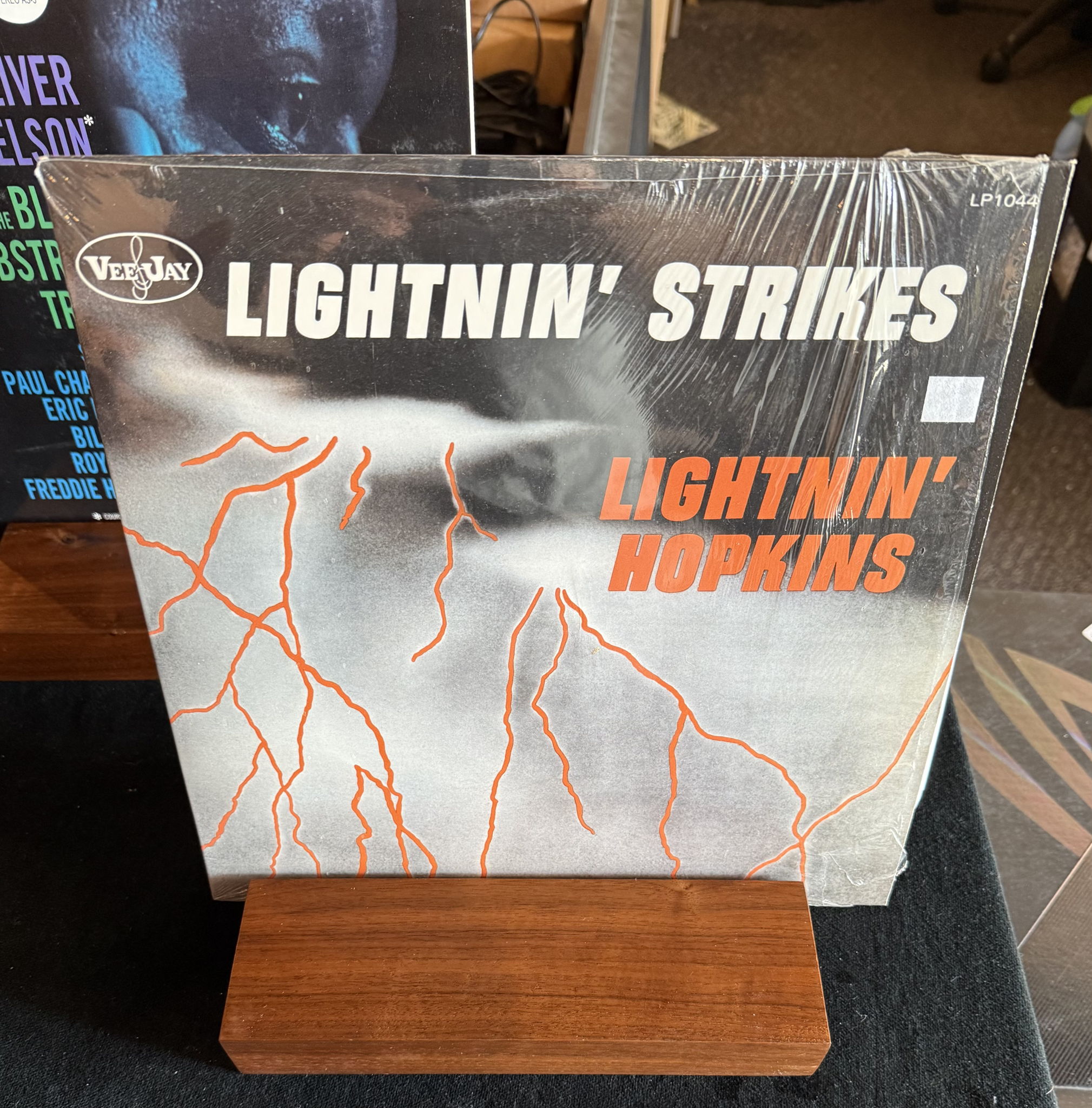 Hand Made  100% Solid Walnut LP Holder, Displays one LP...