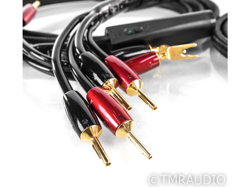 AudioQuest Rocket 88 Bi-Wire Speaker Cables; 8ft Pair; Gold Terminations; 72v DBS (21713)