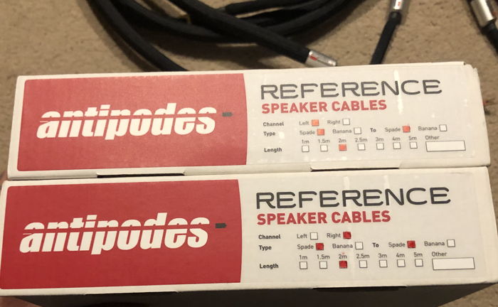 Antipodes Audio Reference  2.5m Speaker Cables