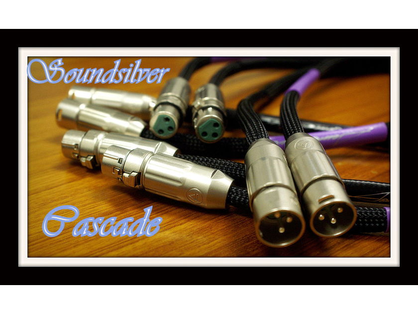 Soundsilver Cable Cascade pure silver- xlr- one meter pair or up to 5 feet same price