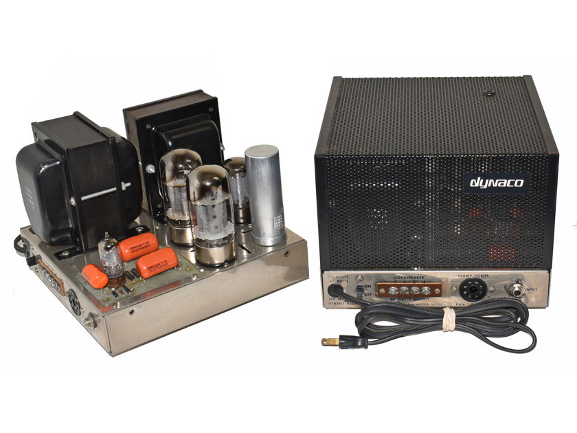 (2) Dynaco MARK III 3 60-Watt MONO Monobloc Tube Power Amplifiers AMPS w/ Cages DYNAKIT MKIII