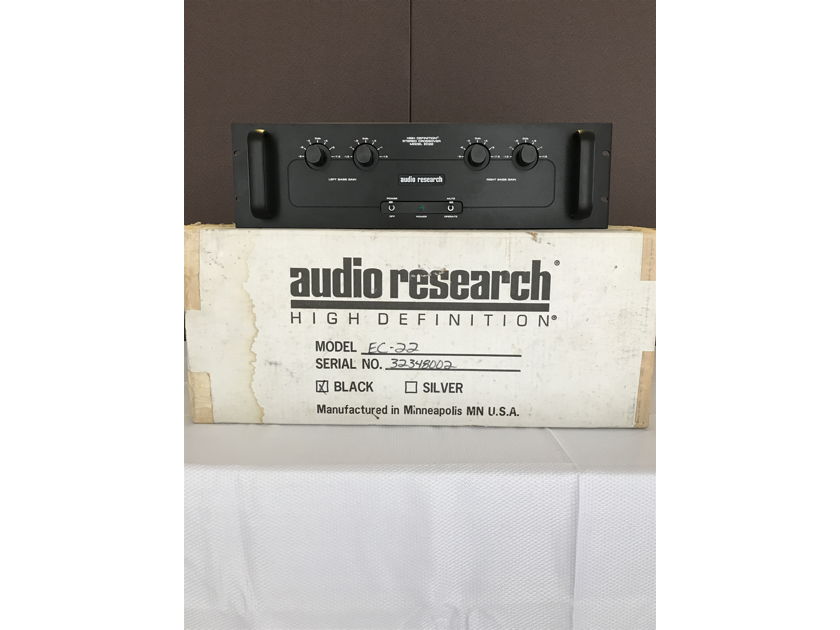 Audio Research EC-22 with 12db/octave 110hz filter cards