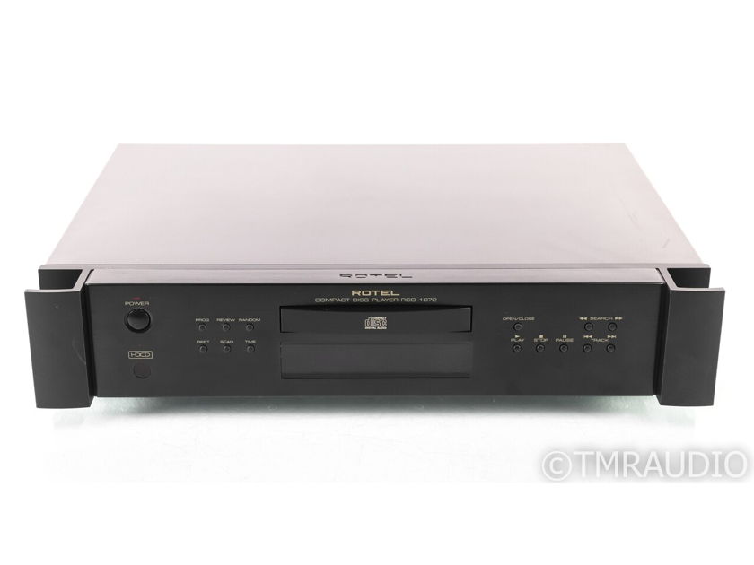 Rotel RCD-1072 CD Player; RCD1072; HDCD; Black; Remote (29375)