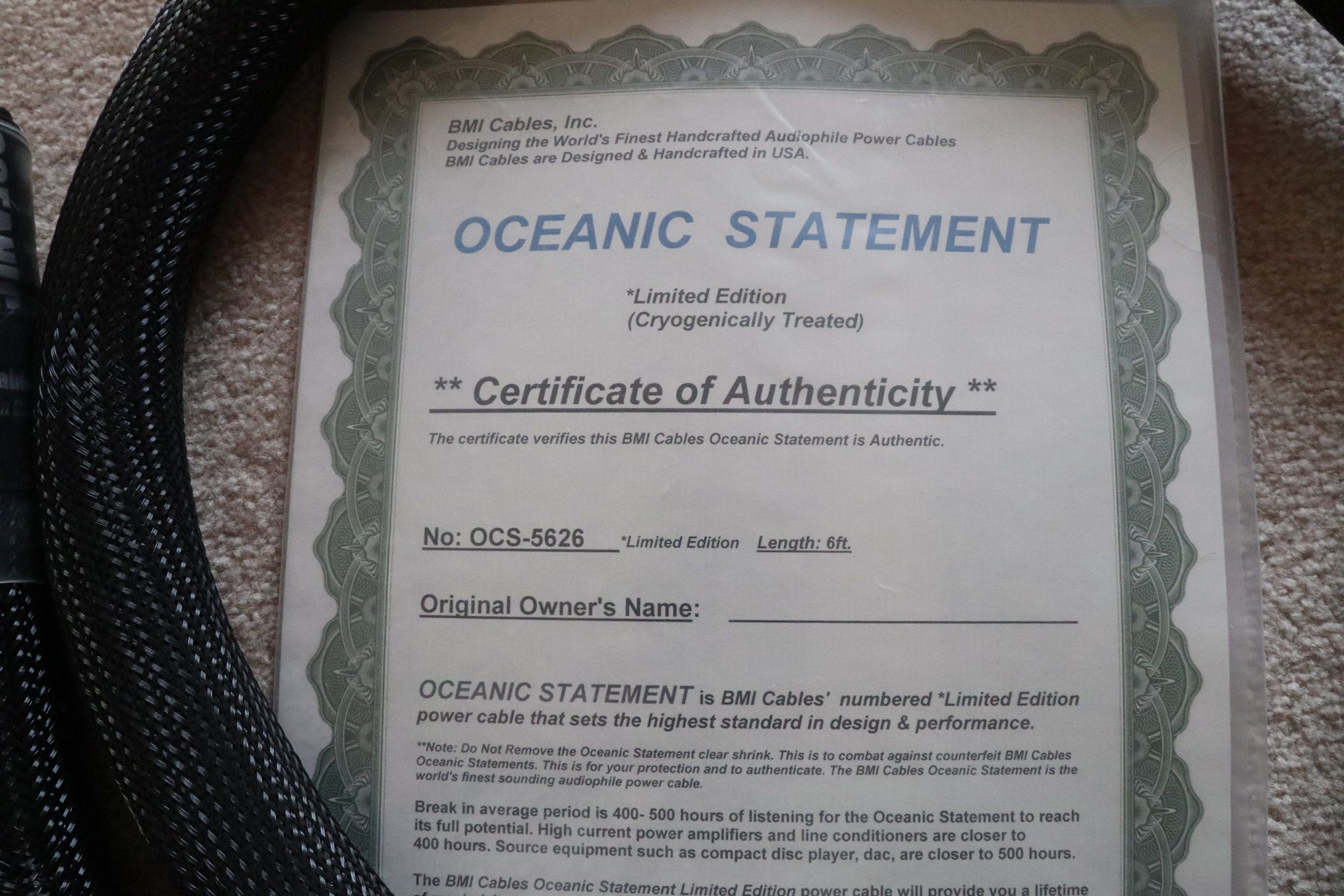 (Limited Edition) BMI  ■  Oceanic Statement ■ 1.8m ■ P... 7