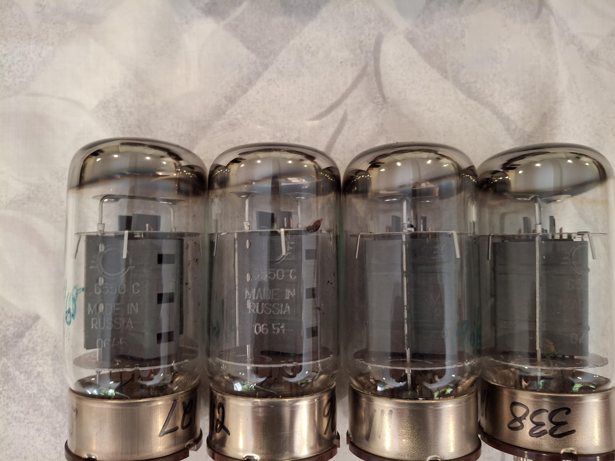 Svetlana Tubes 6550C Winged C - TWO QUADS AVAILABLE 4