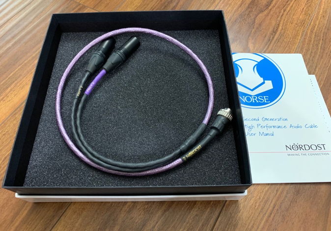 Nordost FREY 2 NORSE 1 meter DIN to XLR Interconnect Ca...
